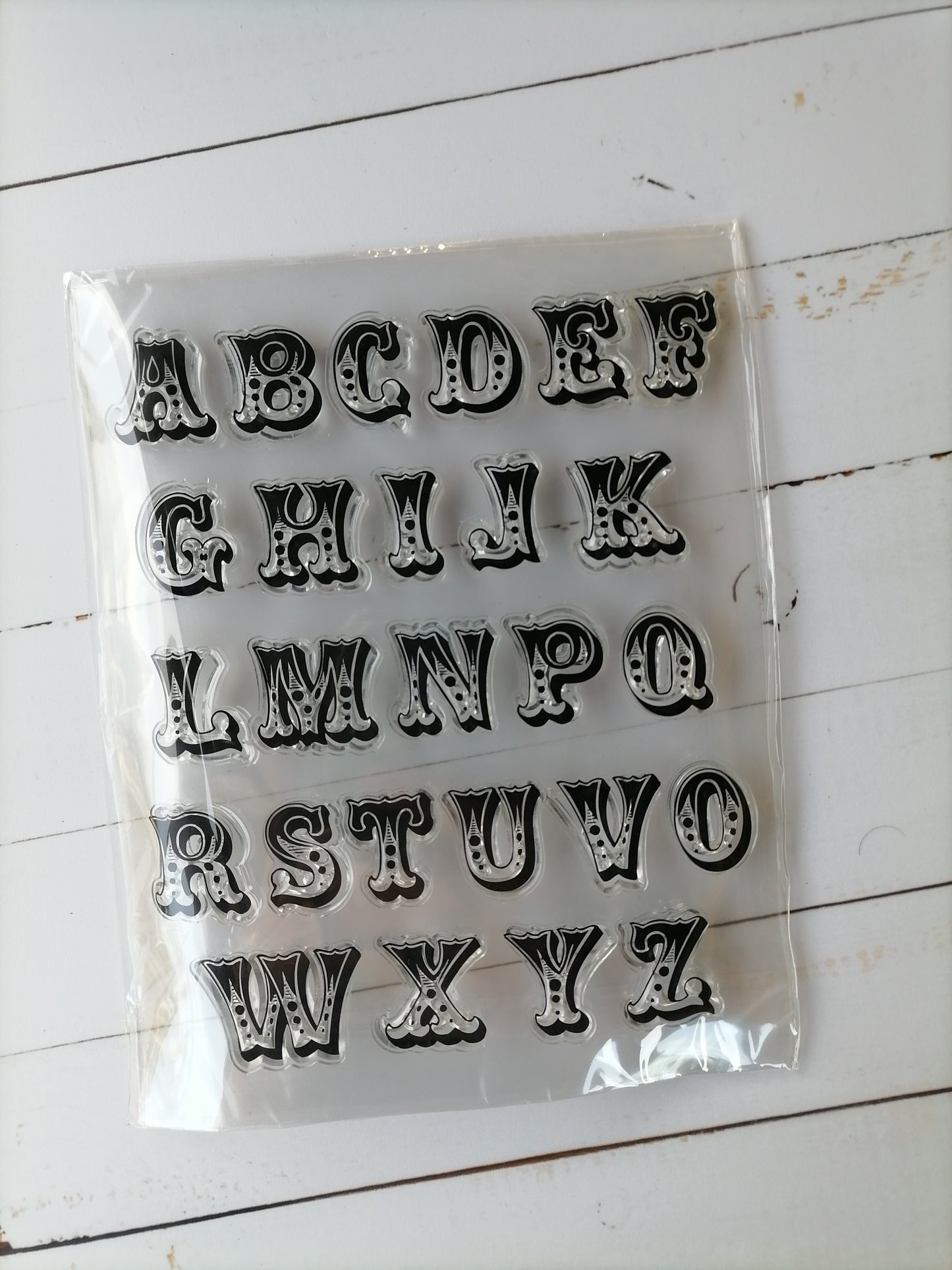 Cling stamps: Fonts