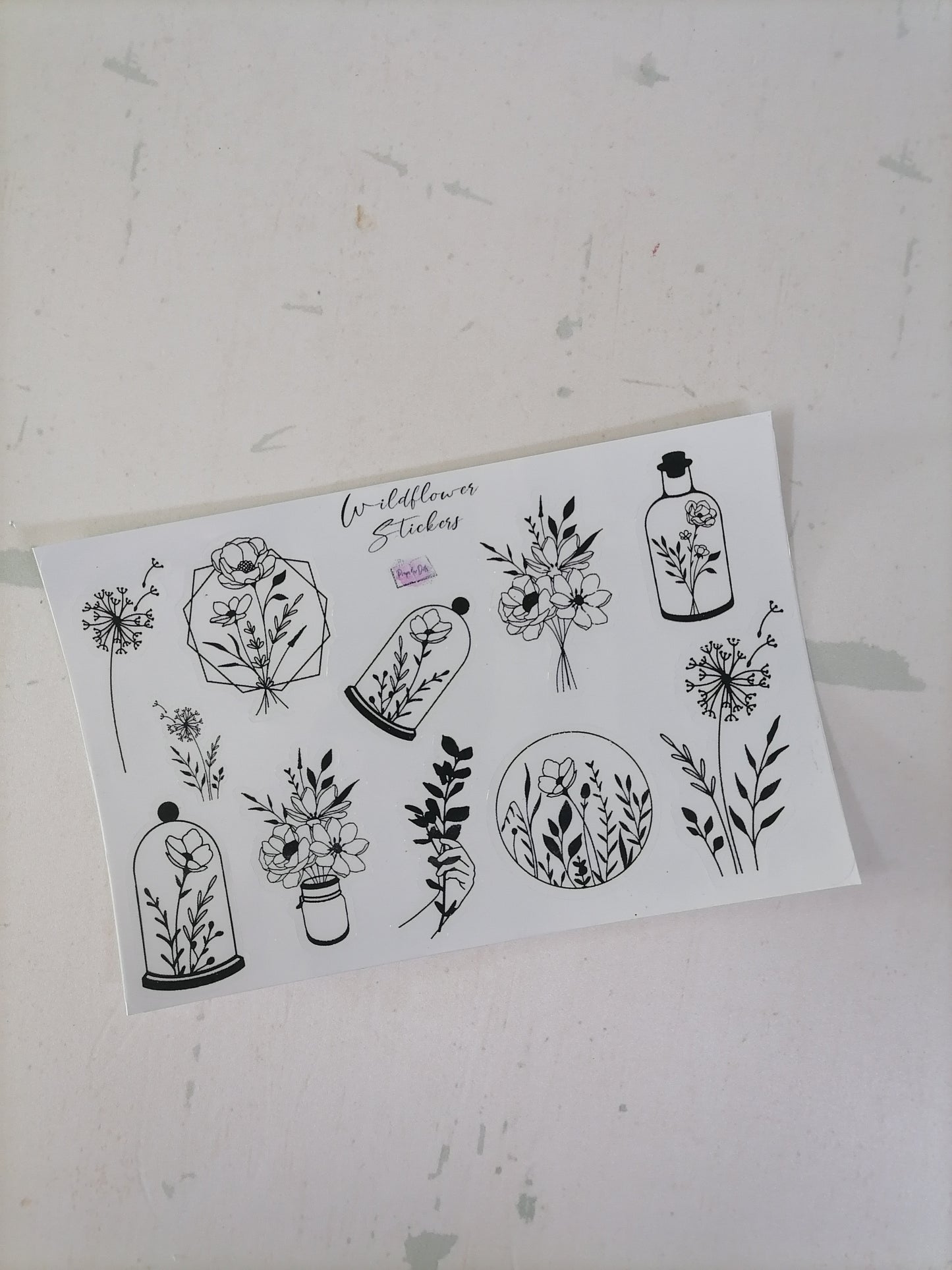 Wildflower stickers