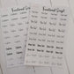 Custom Functional Script stickers