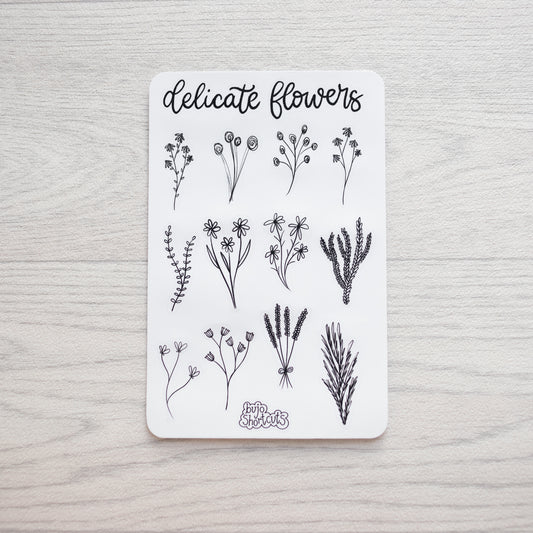 Bujo Shortcuts Delicate Flowers