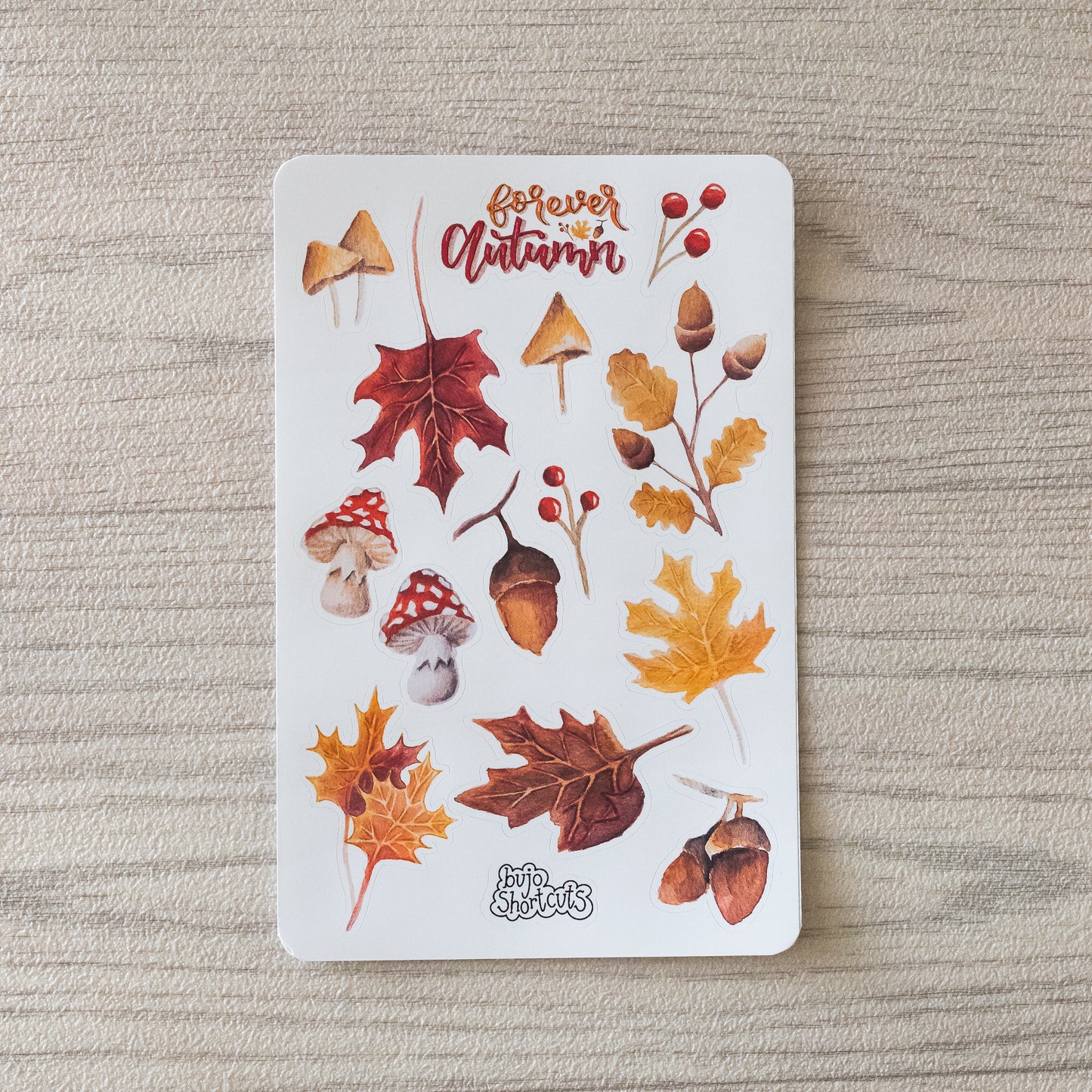 BujoShortcuts Autumn Forever Stickers