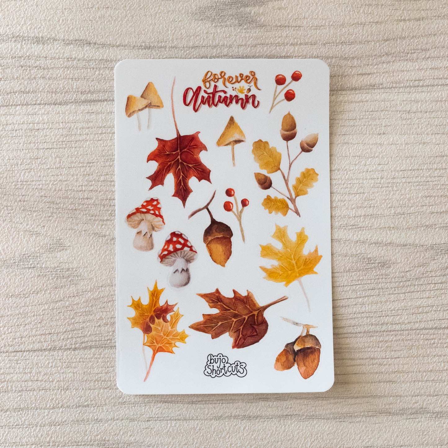 BujoShortcuts Autumn Forever Stickers